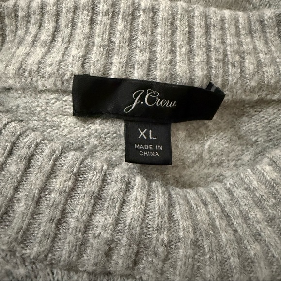 J. CREW Gray Merino Wool / Alpaca Blend Sweater Size XL - Picture 3 of 7
